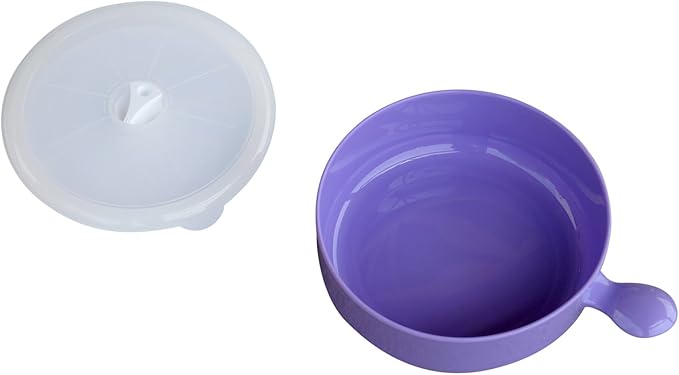 Evelots Microwave, Freezer Safe Bowls - 10 Piece Set - With Vented Lids and Handles - Soup Bowls, Ramen, Cookware, Food Container Microwave Safe - BPA Free Plastic