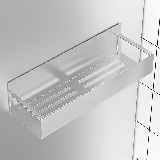 4 Pack Magnetic Spice Storage Rack Organizer for Refrigerator and Oven, Silver Fridge Organizers and Storage