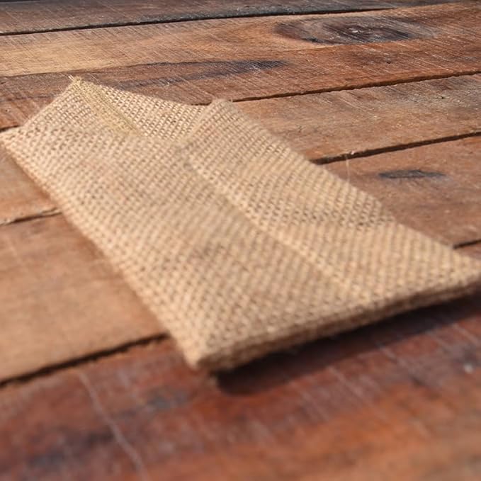 AOKQYA Silverware Pouches for Table Burlap Utensil Holder Pouch Burlap Flatware Pouch for Cutlery Wedding Table Setting 10 Pieces (Triangle)