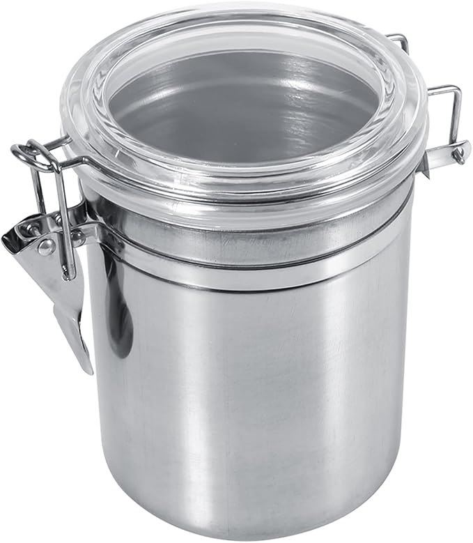 Coffee Canister, 4 Sizes Stainless Steel Kitchen Food Storage Container Bottle Sugar Tea Coffee Beans Canister (large size)