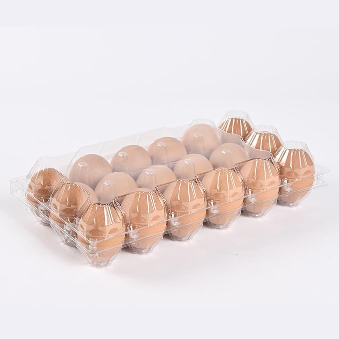 110 Piece Transparent Egg Carton Plastic Egg box Specs 3×6 18 Individuai Plastic Egg Cartons Farm Egg Storage Size11.4×9.5×2.6inch (3x6 18 bulk egg cartons, 110 Pieces)
