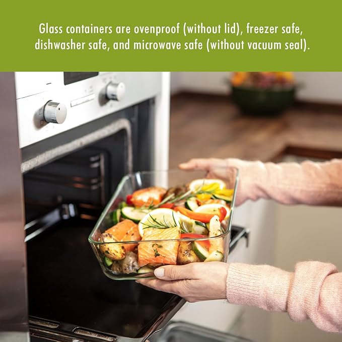 ZWILLING Fresh & Save 2-Piece Small Glass Airtight Food Storage Container, Meal Prep Container