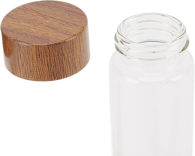 Coffee Bean Storage Tubes Single Dose, 6PCS or 12PCS Coffee Bean Cellar, Dosing Glass Vials with Lids, Wooden Display Stand and Funnel, Airtight Sealed Glass Canister Jars Tubes