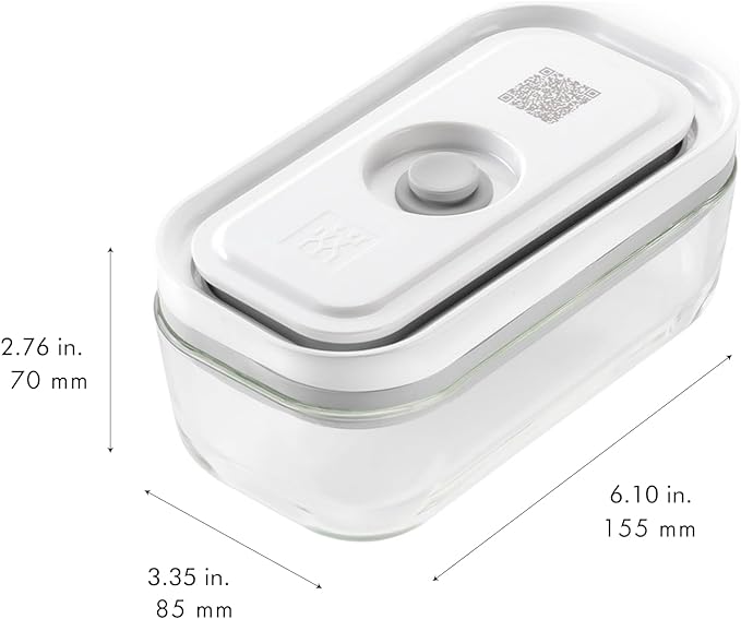 ZWILLING Fresh & Save Glass Small Airtight Food Storage Container, Meal Prep Container, Food Saver