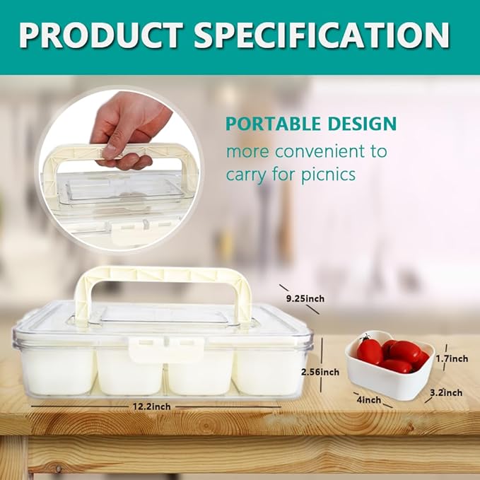 Large Fruit Containers for Fridge,Large Stackable Refrigerator Organizer Bins with Lids,BPA-Free Produce Fruit Storage Containers for Storage Clear for Food, Drinks, Vegetable Storage