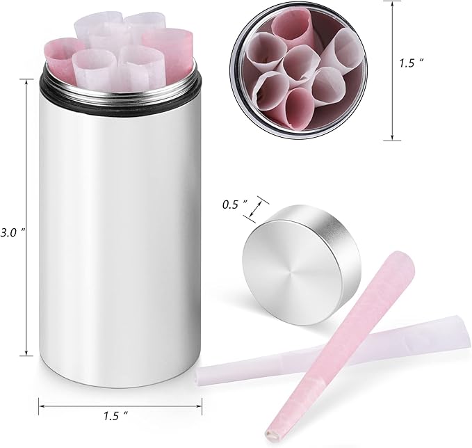 OZCHIN Aluminum Storage Jar Portable Airtight Smell Proof Container Bottle Multipurpose Storage Container for Spices, Coffee & Teas 80ml (Silver&Black&Coffee)