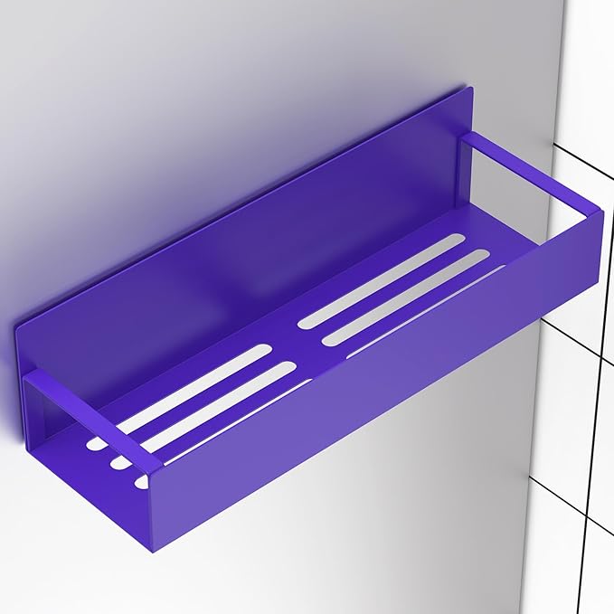 4 Pack Magnetic Spice Storage Rack Organizer for Refrigerator and Oven, Purple Fridge Organizers and Storage