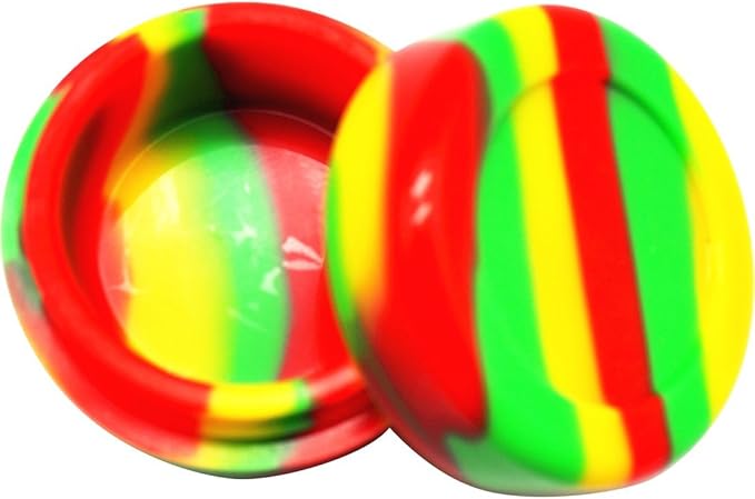 Gentcy 7ML Wax Jars Round Shape Silicone Container for Wax Cosmetic lip