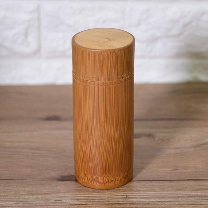 Fdit Portable Tea Canister Travel Food Storage Candy Jar Container Box for Tea Coffee Beans Nuts Spices(M)
