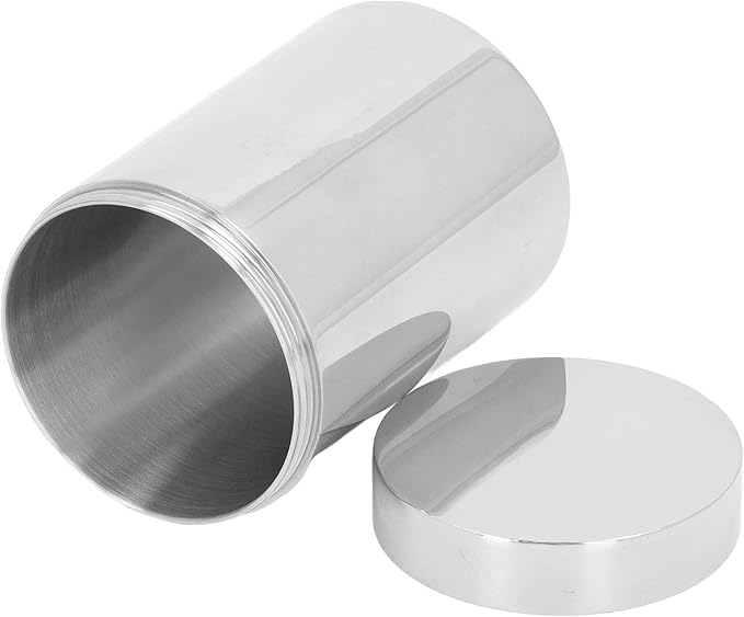 Small Tin Can Box, 304 Stainless Steel 14oz Canister for Coffee Tea Candy, Loose Leaf Tea Tin Containers Storage with Airtight Lids for Storage Loose Leaf Sugar Herbs Spices