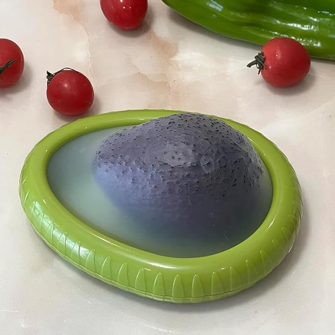Avocado Keeper and slicer set, Reusable Avocado Storage Container BPA Free, Avocado Saver Pod Cover, Avocado Holder Organizer for Refrigerator Fridge to Keep Avocado Fresh…