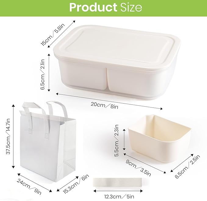 4Pcs Divided Serving Tray with Lid: Fruit Storage Containers for Fridge with 4 Removable Compartment, Storage Organizer for Snacks, Fruit, vegetables, Portable Snackle Box for Party, Travel, Picnics