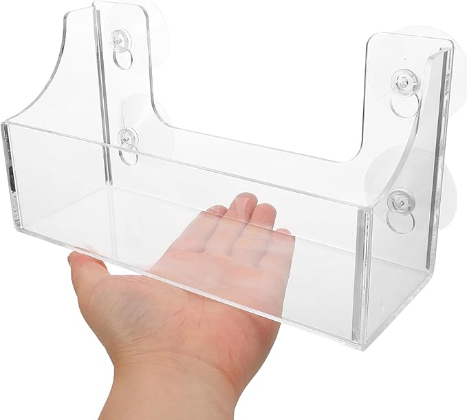 Suction Cup Refrigerator Rack Acrylic Shelf for Kitchen Organizer and Storage Clear Spice Rack Fridge Beverage Holder