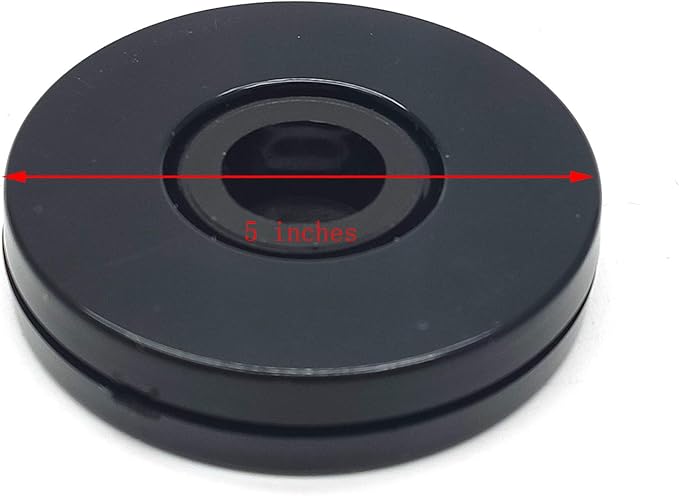 Lazy Susan Turntable Susenya Black 5 inch Lazy Susan Turntable Bearing for Decorating Cookies, Swivel Organizer Acrylic for Spice Rack Table Cake Kitchen Pantry Decorating