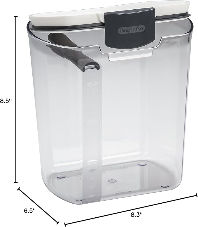 ProKeeper Flour Storage Container, 4-Quart, BPA-Free Plastic, Dishwasher Safe
