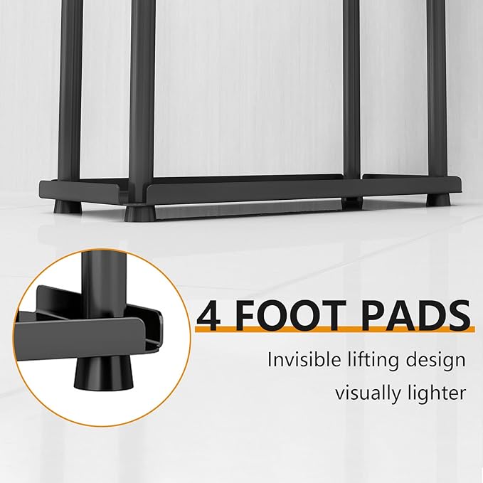 2 Tier Small Spice Rack Organizer for Kitchen Countertop Black