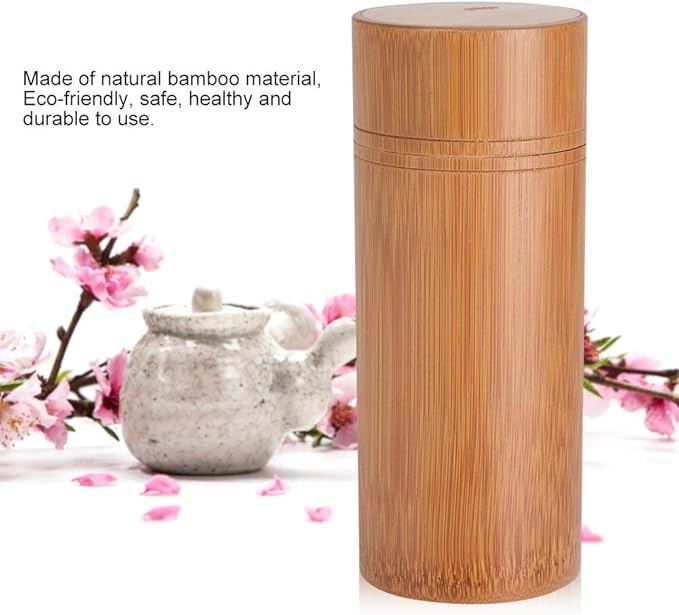 Fdit Portable Tea Canister Travel Food Storage Candy Jar Container Box for Tea Coffee Beans Nuts Spices(M)