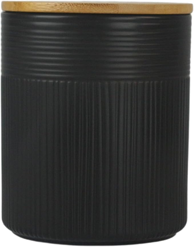 10 Strawberry Street Kitchen Canister, 3 Piece Set, Luca Matte Black