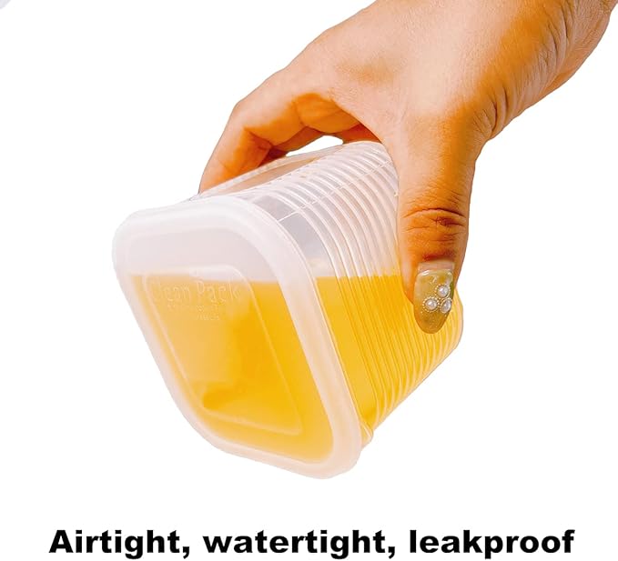 Food Storage Containers with Lids Airtight 6PCS Removable Individual BPAFree Plastic Food Containers for Pantry Organization and Storage, Stackable Meal Prep Containers Reusable