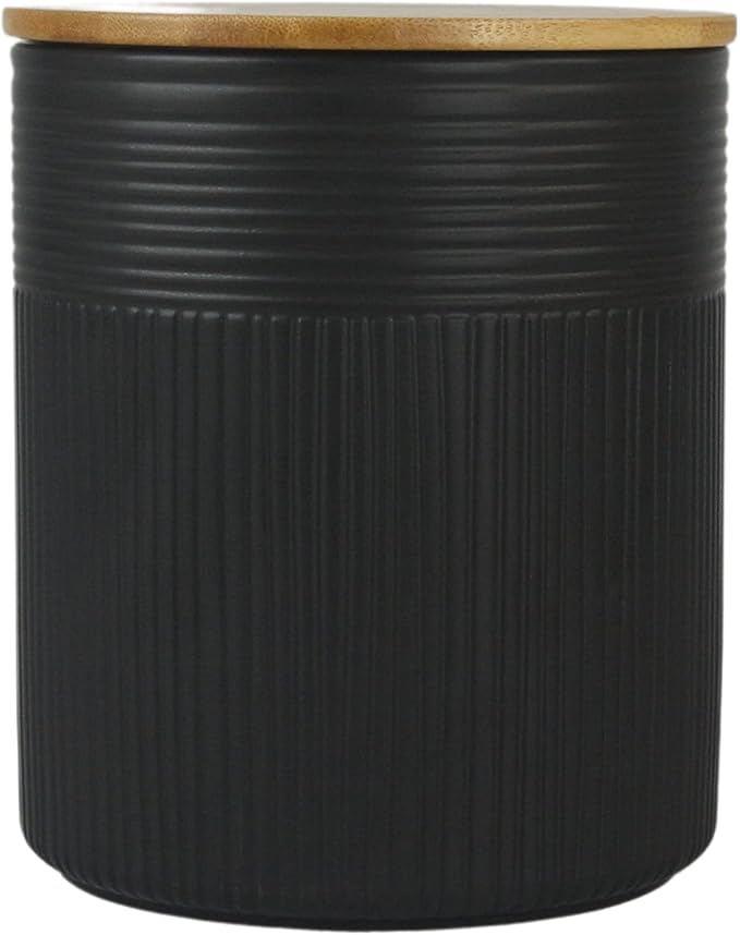 10 Strawberry Street Kitchen Canister, 3 Piece Set, Luca Matte Black