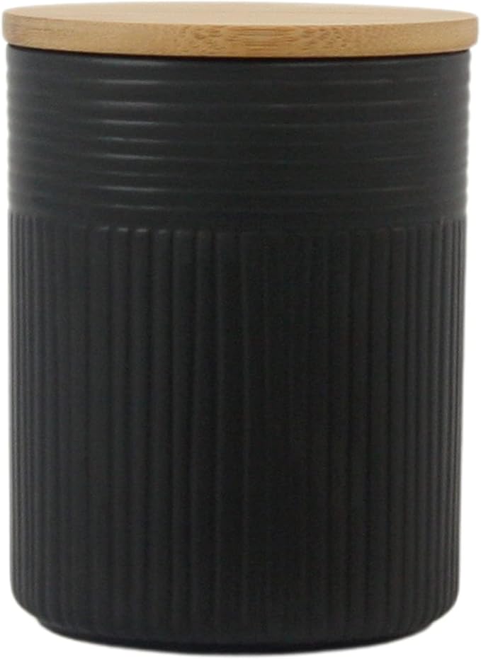 10 Strawberry Street Kitchen Canister, 3 Piece Set, Luca Matte Black