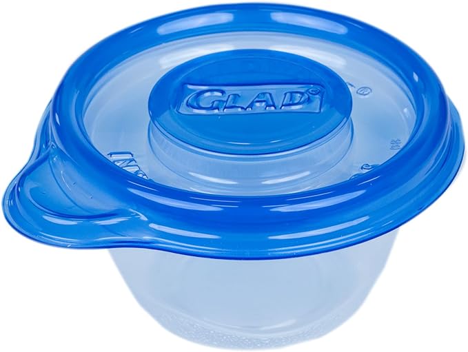 GladWare Mini Food Storage Containers | Small Round Food Containers, Mini Round Food Containers Hold up to 4 Ounces of Food | 4 oz Containers with Lids, 8 Count - 12 Pack