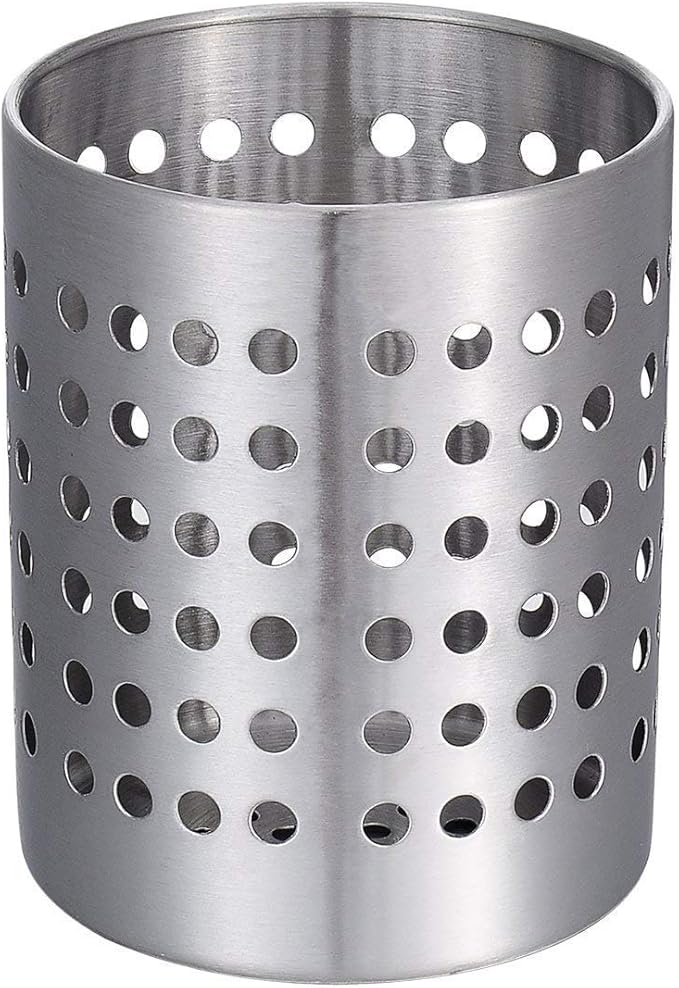 Stainless Steel Utensil Organizer Caddy - Organize Your Silverware, Cutlery, Cooking Utensils and Gadgets 3.8 Inch