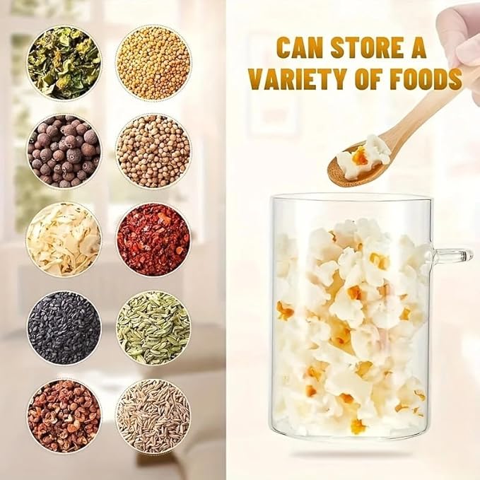 4-Pack 17oz Glass Jars for Overnight Oats, Chia Pudding & Meal Prep – Airtight Containers with Bamboo Lids & Spoon, Includes Labels