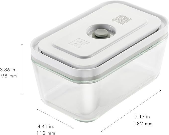 ZWILLING Fresh & Save Medium Glass Airtight Food Storage Container, Meal Prep Container, Food Saver