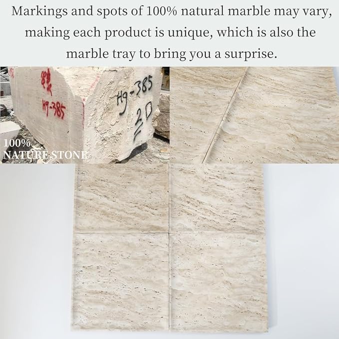 Natural Beige Travertine Marble Luxury Tray,for Kitchen Sink,Bathroom Soap Bottles,Makeup,Towel Organizer Tray