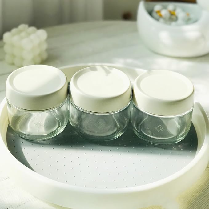 2 Pack Glass Jars with Screw Lids for Salad Dressing, 10oz Overnight Oats, Condiment Sauce, Baby Food Kids Snacks, Meal Prep Container, Canning Spice Wide Mouth Leak Proof Storage Airtig (2Pack-Green)