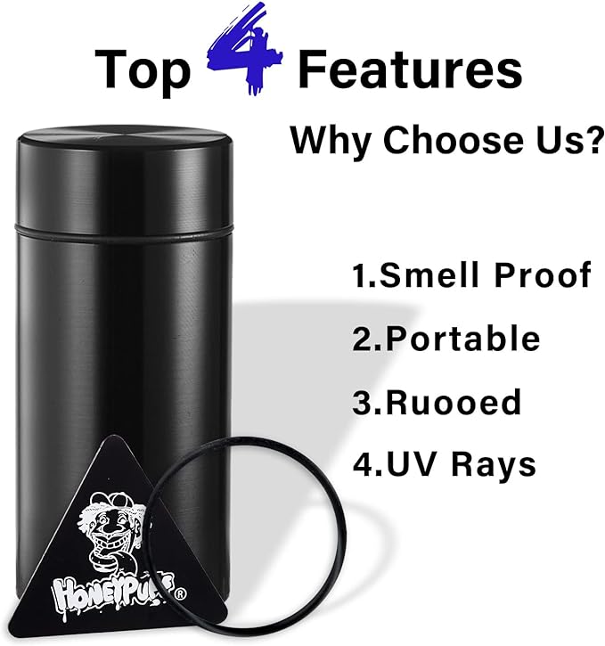 42ml Smell Proof Cotainer, Porotabel Aluminum Stash Jars With Airtight Lid, Multi-Use Smell Proof Jars for Coffee,Herb & Spice Keep Fresh(2pcs Green)