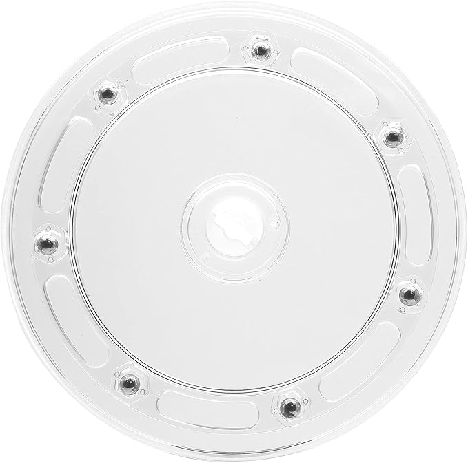 6 Inch Acrylic Turntable Organizer, Clear 360 Degree Rotation Round Turntable for Kitchen Pantry Table Countertop Cabinet Decorating