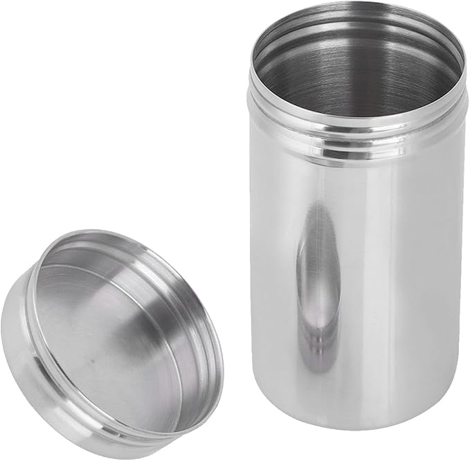 Air Tight Coffee Grounds Container, 304 Stainless Steel Sealed Coffee Bean Storage Container Jar, Airtight Tea Coffee Beans Canister for Storing Candy Cookies Cereal Sugar Oatmeal Chips or Herbs