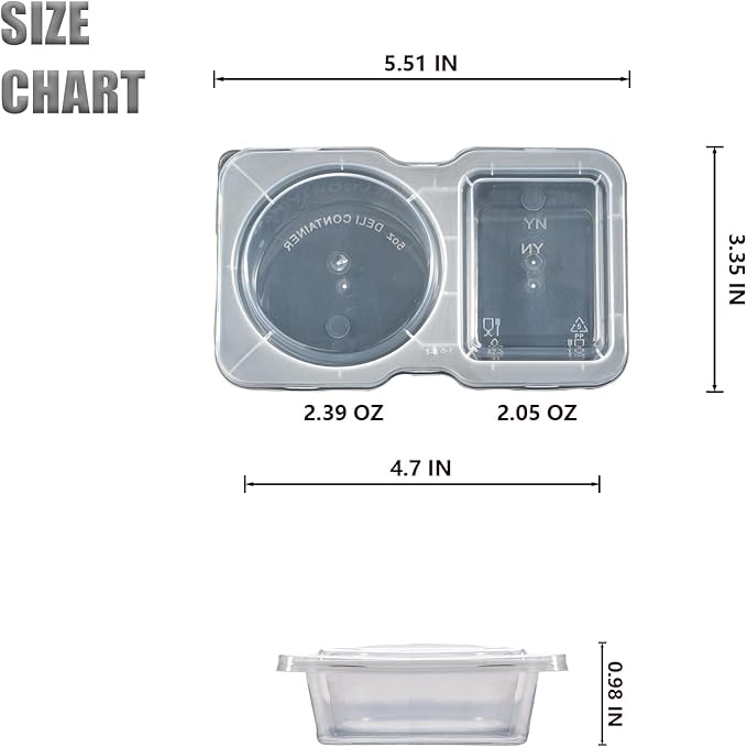 14 Set Reusable Snack Containers with Lids, BPA-Free Leakproof Portion Control Containers for Adults & Kids, Divided Mini Food Storage for Lunch, Salad Dressing, Condiments