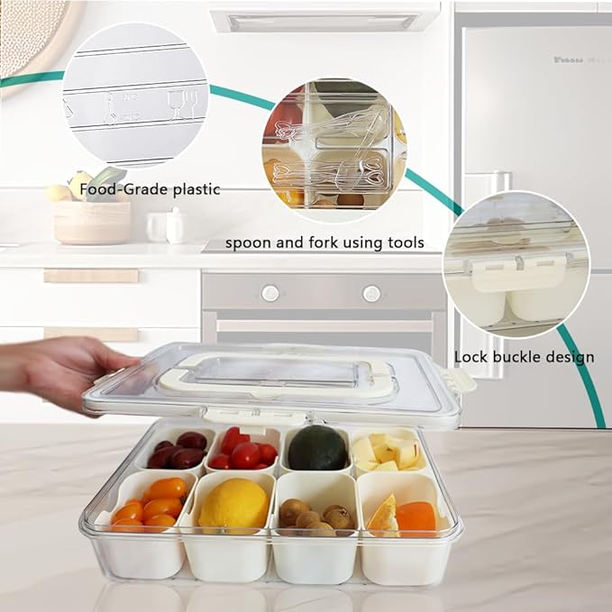 Large Fruit Containers for Fridge,Large Stackable Refrigerator Organizer Bins with Lids,BPA-Free Produce Fruit Storage Containers for Storage Clear for Food, Drinks, Vegetable Storage