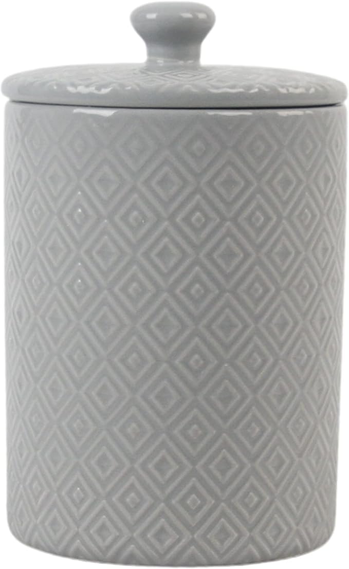 10 Strawberry Street Kitchen Canister, 3 Piece Set, Diamond Gray