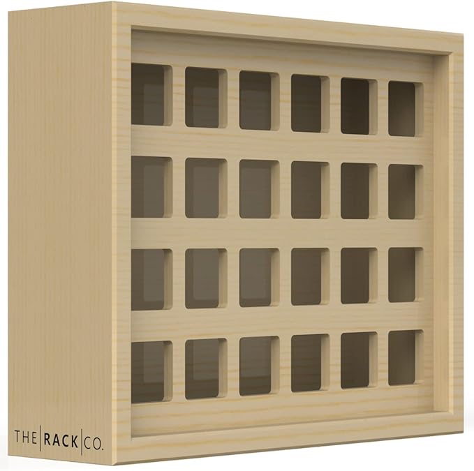 The Rack Co. 24 spice jars counter top wood cabinet