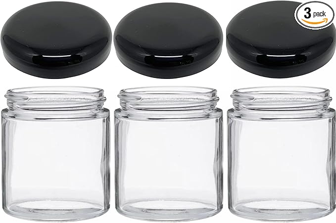 JARMING COLLECTIONS Mason Jars 16 oz Glass Extra Wide Mouth Pint Storage Jars with Lids - BPA Free Plastic Storage Lids - Made in USA - Pint Glass Jars 16 oz with Lids, Ryan16BKX3