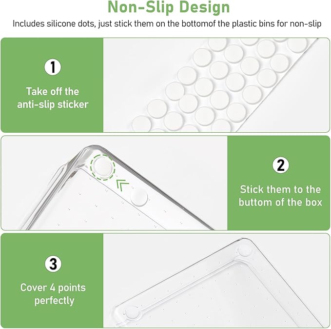 8 PCS Clear Plastic Drawer Organizer Tray, Acrylic Vanity Bathroom Drawer Organizers Trays, Desk Drawer Organizer Bins for Cosmetic, Makeup, Kitchen, Office, Junk Drawer Divider Organization