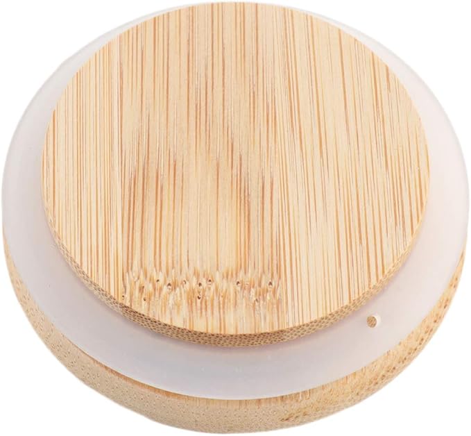Hemoton 380ml Glass Kitchen Canisters with Airtight Bamboo Lid Glass Storage Jars Kitchen Organization for Flour Sugar Coffee Bean Candy Snack Loose Tea Salt, 6.5 x 6.5 x 15cm