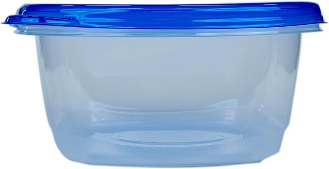 Glad GladWare Tall Entrée Food Storage Containers | Large Square Containers for Food Hold up to 42 Ounces of Food, 3 Count | Strong and Sturdy Large Food Storage Holders
