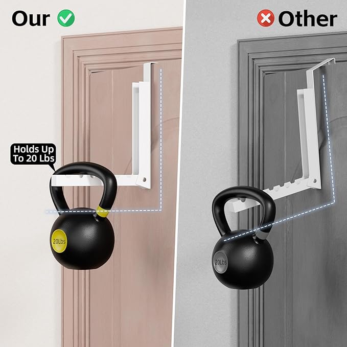 2 Pack Over The Door Hangers for Clothes, Folding Over The Door Drying Rack for Laundry,Over The Door Clothes Hanger,Overdoor Hanger Hook Coat Rack, Drying Rack for Dorm, Portable,White