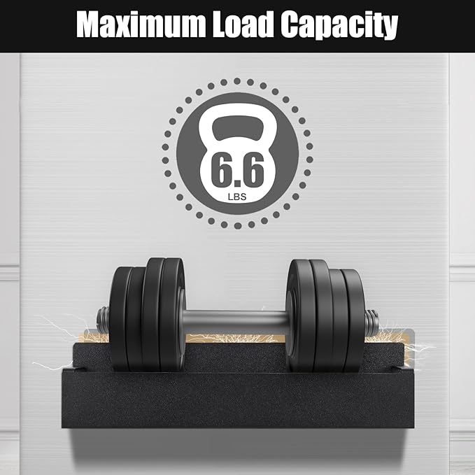 Homaxy Magnetic Spice Rack for Refrigerator,Fridge Organizer for Kitchen Organization and Storage, 4 Pack (Black) Metal Shelf with 8 Moveable Hooks