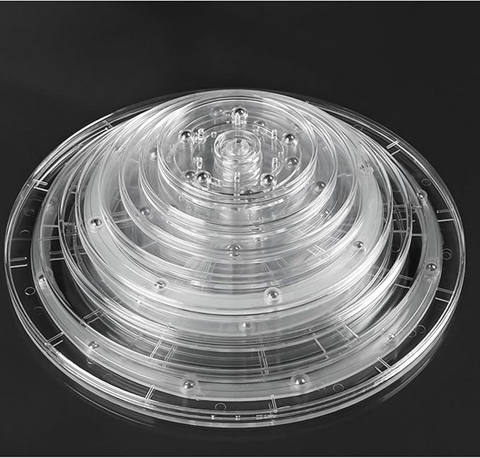 Rotating Lazy Susan,2-Pack,Susenya 7" Clear Turntable Base Lazy Susan, Acrylic Revolving Display Storage Tray for Table Cake Kitchen Pantry Spice Rack Decorating