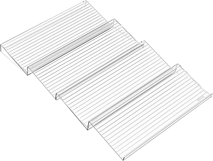 Yieach Clear Acrylic Spice Drawer Organizer,2 Tier- 2 Pack In Drawer Spice Organize and Kitchen Jars Seasoning Organizer Insert,Expandable From 11'' to 22'' Spice Rack and Tray for Cabinet