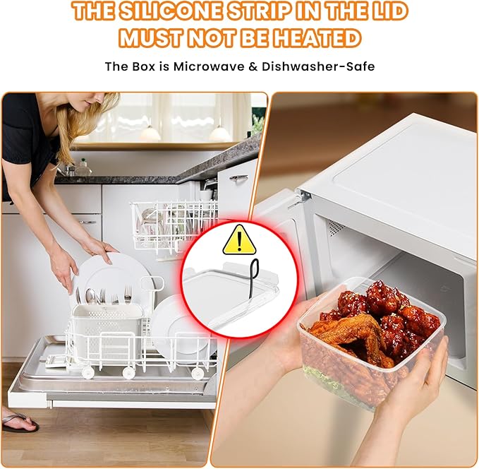 Fruit Storage Containers for Fridge - 5PCS Food Storage Containers with Lids - Produce Containers for Fridge with Removable Colander - Keep Berry Fruit Vegetable Food Meat Fresh Longer