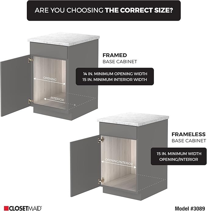 ClosetMaid 3089 2 Tier 14-Inch Kitchen Cabinet Organizer, Nickel