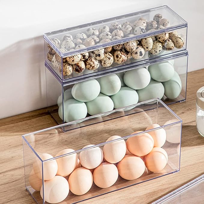 Large Transparent Flatware Tray Kitchen Drawer Organizer With Lid and Drainer - Plastic Kitchen Cutlery Tray and Utensil Storage Container with Cover - Dust-proof Dinnerware Holder