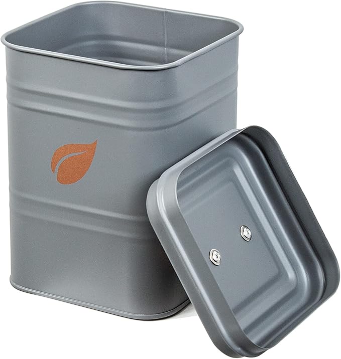Saf-Care Kitchen Canisters - Farmhouse Grey Kitchen Decoration of Canister Set with Multiple Preservation Purposes by Tight Sealed Lids, Good for Wedding Gifts Kitchen Canisters Set of 3